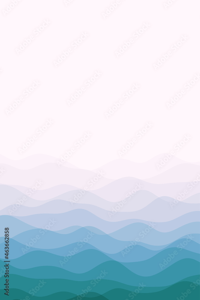 Cover page template. Page template with soft curves in purple blue green colors. Can be used as banner, flyer, poster, business card, brochure. Awesome vector illustration.