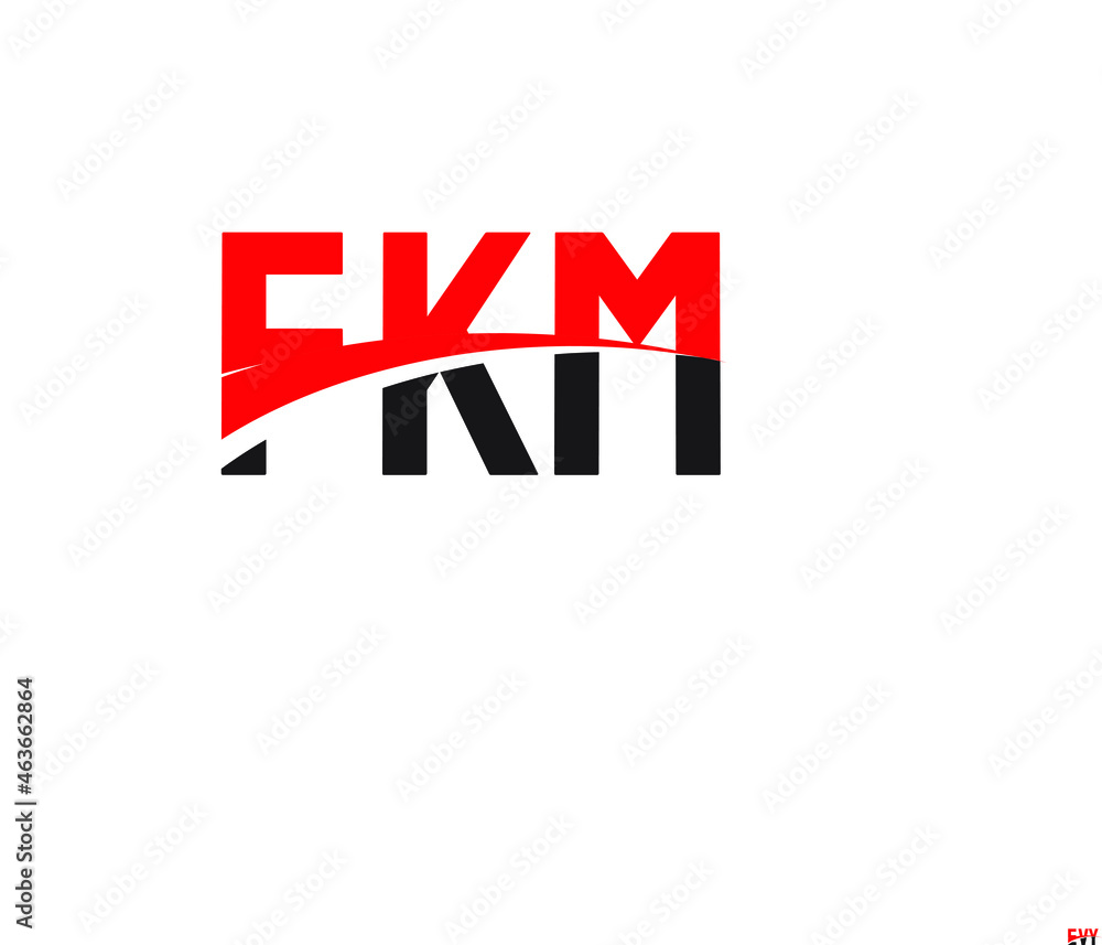 Obraz premium FKM Letter Initial Logo Design Vector Illustration