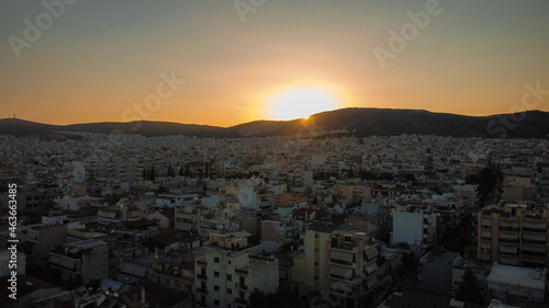 Athens sunset View 