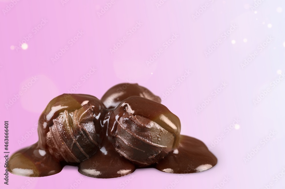 Chocolate candies collection. Beautiful sweet truffles Chocolate candies collection. Beautiful sweet truffles
