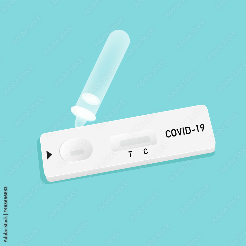 illustration Antigen test kits (ATK) for COVID-19. illustration Antigen test kits (ATK) for COVID-19.