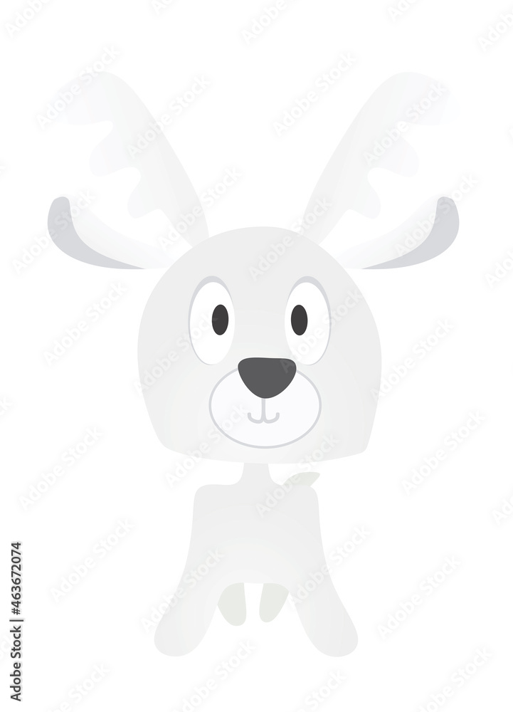 Obraz premium Cute deer icon. vector illustration
