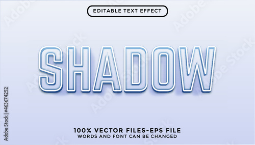 shadow editable text effect premium vectors