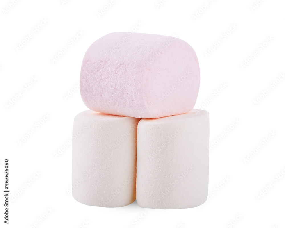 Marshmallows isolated on white background. Marshmallows isolated on white background.