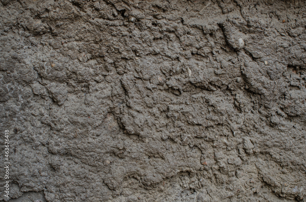 Close-up photo of old damaged cement on concrete wall for texture and background concept