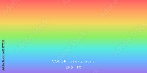 Abstarct gradient background in rainbow colors. Bright banner template. Editable vector illustration.