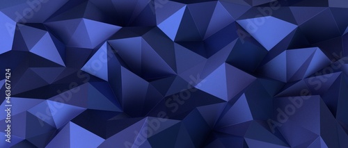 Geometric blue ice low poly background © vegefox.com