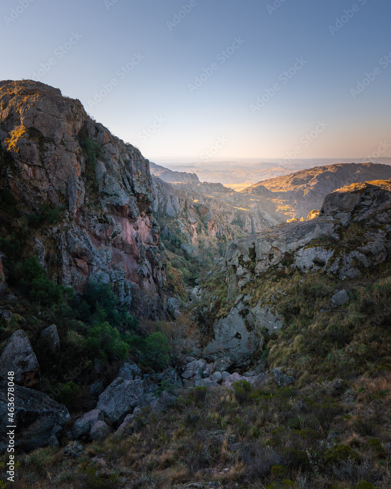 Fototapeta premium sunset in the mountains