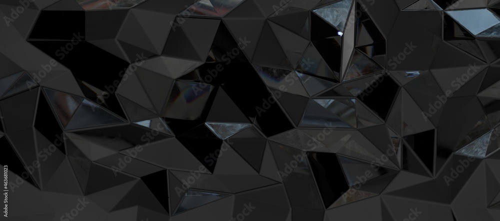 Abstract dark polygonal mosaic background Abstract dark polygonal mosaic background