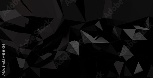 Abstract dark polygonal mosaic background
