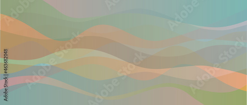 Fondo abstracto con efecto dinámico. Ilustración de vectores de ondas imitando movimiento. Gradientes en tonos apagados, pasteles. Puede utilizarse para publicidad, marketing, presentación.