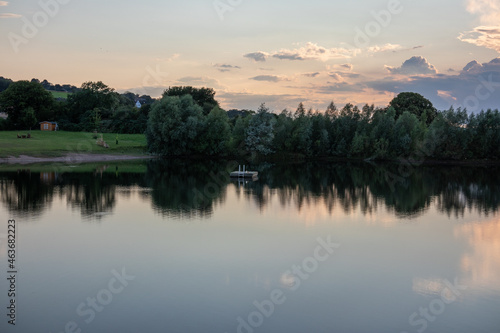 Fototapeta Naklejka Na Ścianę i Meble -  Lake in village Hohenrode in Germany