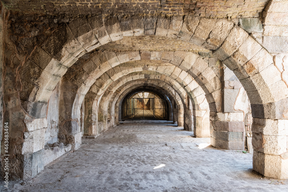 Vaulted chambers of the ancient Agora in Izmir, Turkey.