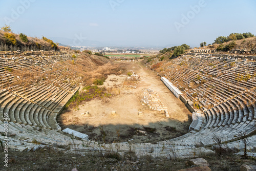 The Stadium in Magnesia on the Maeander ancient site in Aydin province of Turkey.