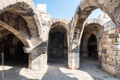 Vaulted chambers of the ancient Agora in Izmir  Turkey.