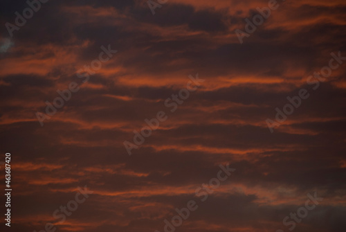 sunset in the sky
