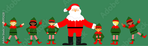 サンタクロースとエルフ