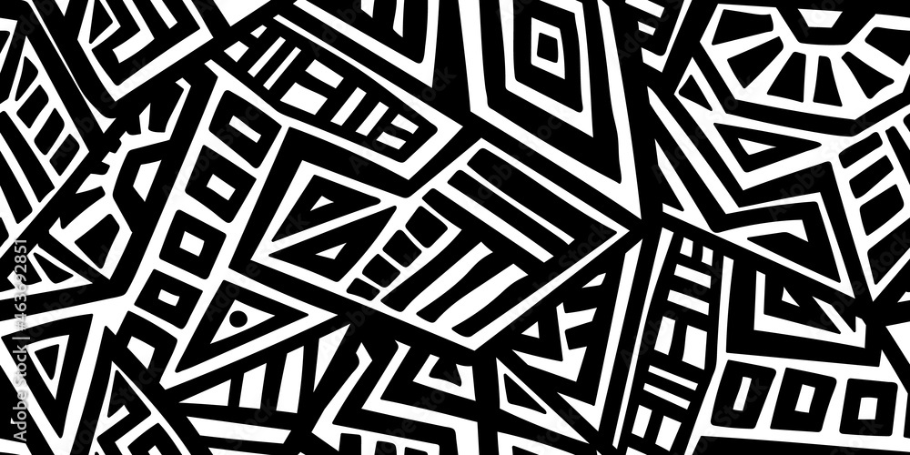 Unique Geometric Vector Seamless Pattern made in ethnic style. Aztec textile print. African traditional design. Creative boho pattern. Perfect for site backgrounds, wrapping paper and fabric design. Unique Geometric Vector Seamless Pattern made in ethnic style. Aztec textile print. African traditional design. Creative boho pattern. Perfect for site backgrounds, wrapping paper and fabric design.