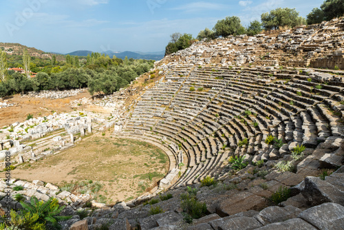 The amphitheatre of Stratonikeia ancient site in Mugla, Turkey.