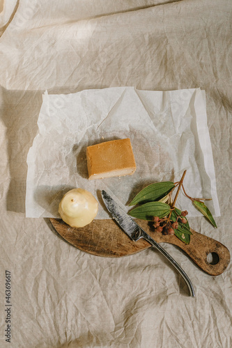 Organic, vegan cheese board photo