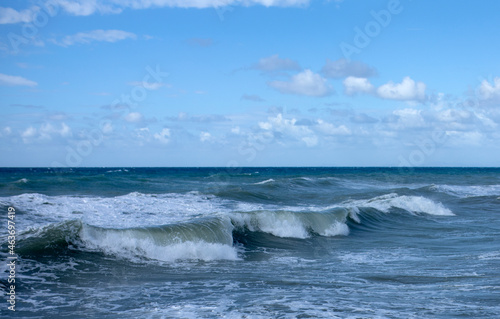 panoramic sea and sky landscape