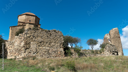 old church. monastery in the mountains. big old church photo