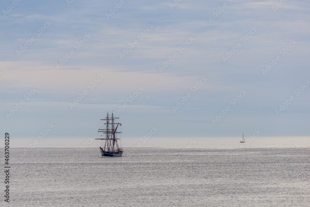 Sailboats on the sea