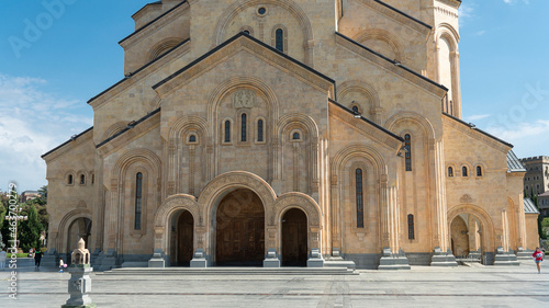 old church. monastery in the mountains. big old church