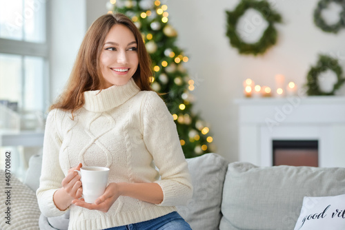 Beautiful young woman with ...