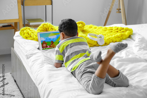 Little African-American boy...