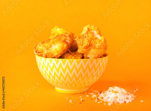 Crispy fried chicken nugget...