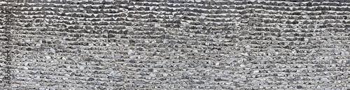 Rustic rough natural stone wall