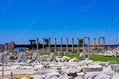 The Agora of Smyrna, alternatively known as the Agora of İzmir (Turkish: İzmir Agorası), is an ancient Roman agora located in Smyrna (present-day İzmir, Turkey). Originally built by the Greeks photo