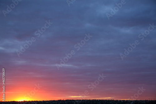 Dramatic sunset sky with vi...