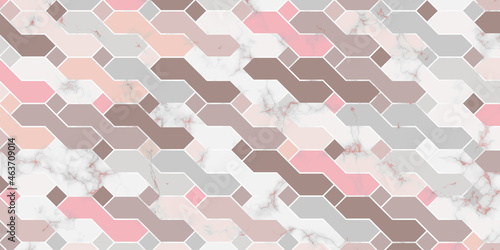  Abstract geometric pattern elegant pink background with polygonal shape pastel color and marble texture