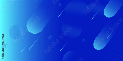Abstract Blue Background with Stars