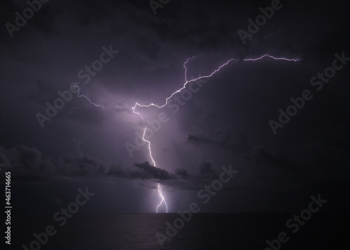 Stormy weather on the Caribbean Sea