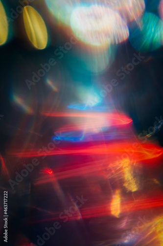 Light Strikes, a colourful abstract light image.