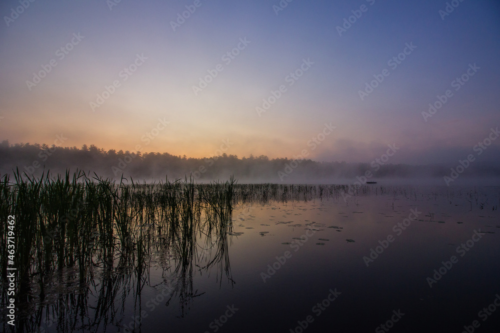 Sunrise on Songo Pond in Bethel, Maine Sunrise on Songo Pond in Bethel, Maine