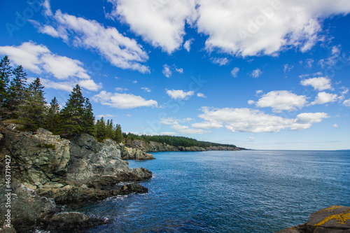 The Bold Coast Trail in the Cutler Coast Public Reserved Land in Cutler, Maine