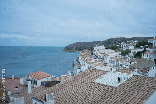 Small beautiful mediterranean village in Spain photo