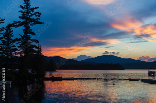 Sunset on Moosehead Lake in Greenville, Maine