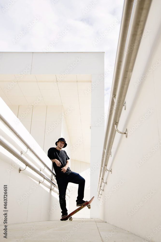 Stylish skater outdoor Stylish skater outdoor