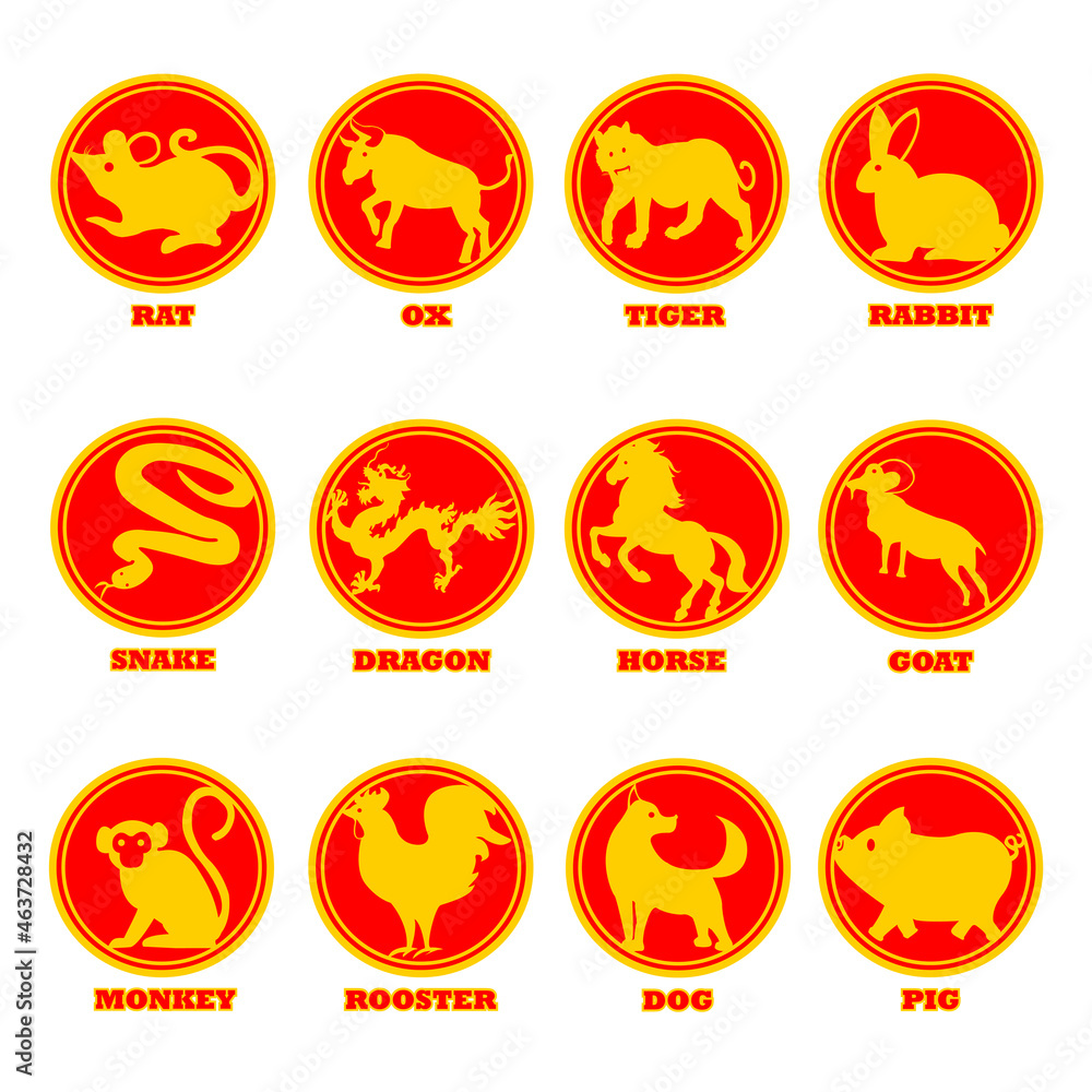 12 Logo Chinese Zodiac Animal