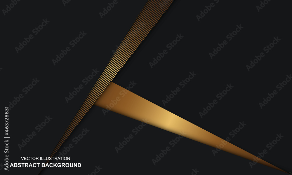 Modern abstract background black dop with golden luxury Modern abstract background black dop with golden luxury