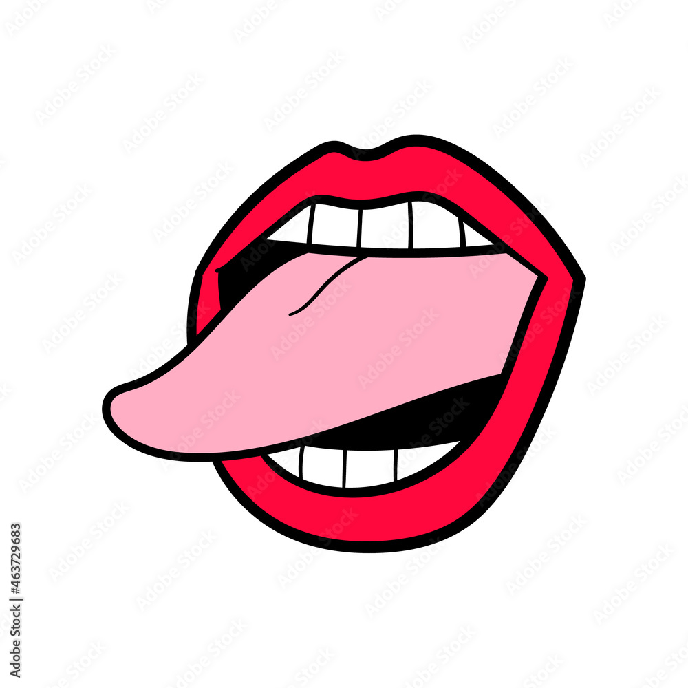 Cartoon Mouth With Tongue Sticking Out Cartoon Mouth With Tongue Sticking Out