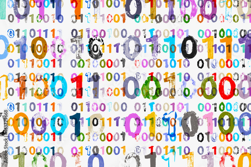 Binary Code Illustration photo