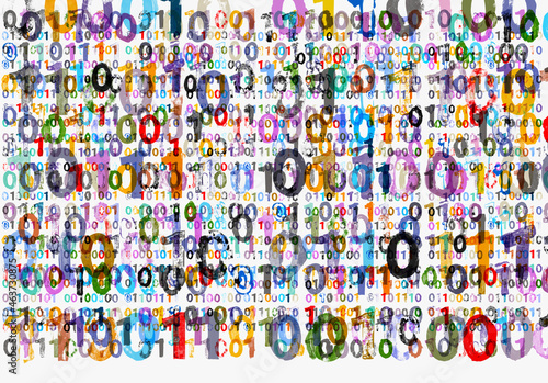 Binary Code Big Data Illustration photo