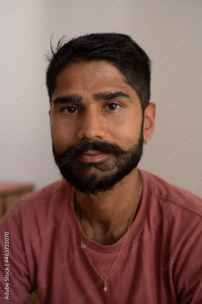 Portrait of a Sufi man with beard and mustache Portrait of a Sufi man with beard and mustache