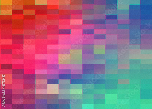 Colorful Pixel Glitch Art photo